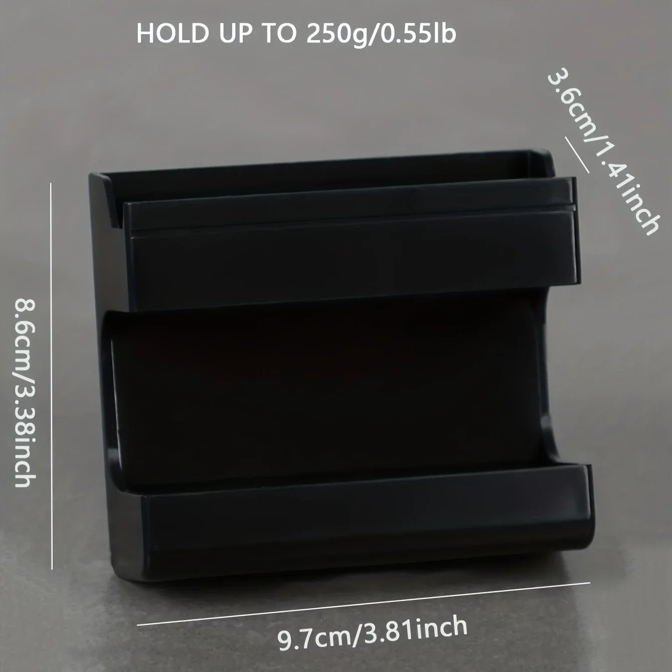 1pc-Space-Saving  Wall-Mounted Phone Charging Holder - No-Dril  Adhesive Bedside Organizer For Phones & Remote Controls 5