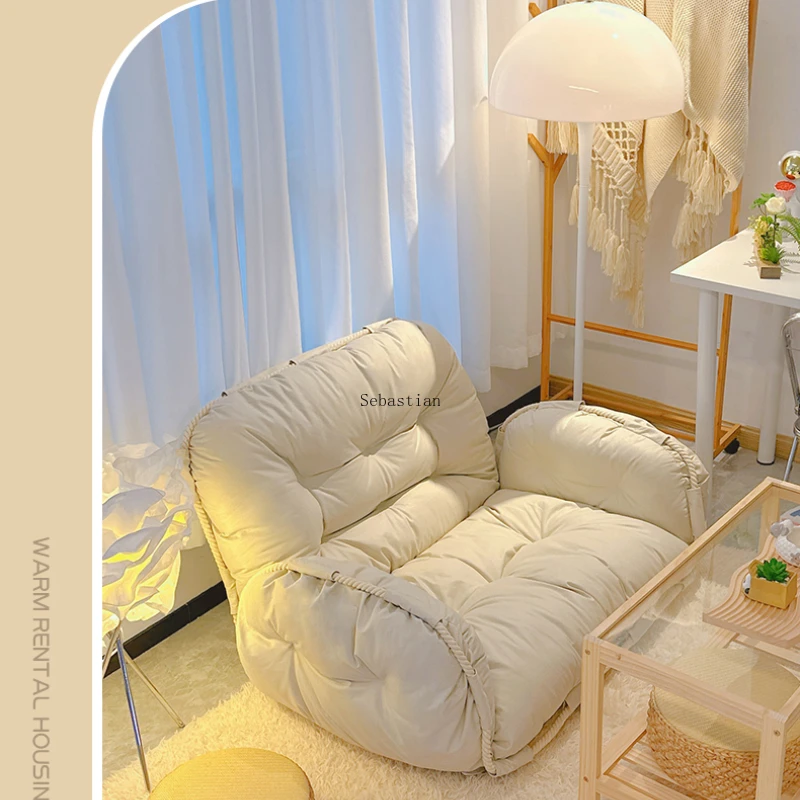 

Small Apartment Lazy Sofa Home Bay Window Leisure Tatami Can Lie Can Sleep Bedroom Balcony Small Sofa Lazy Chair Recliner