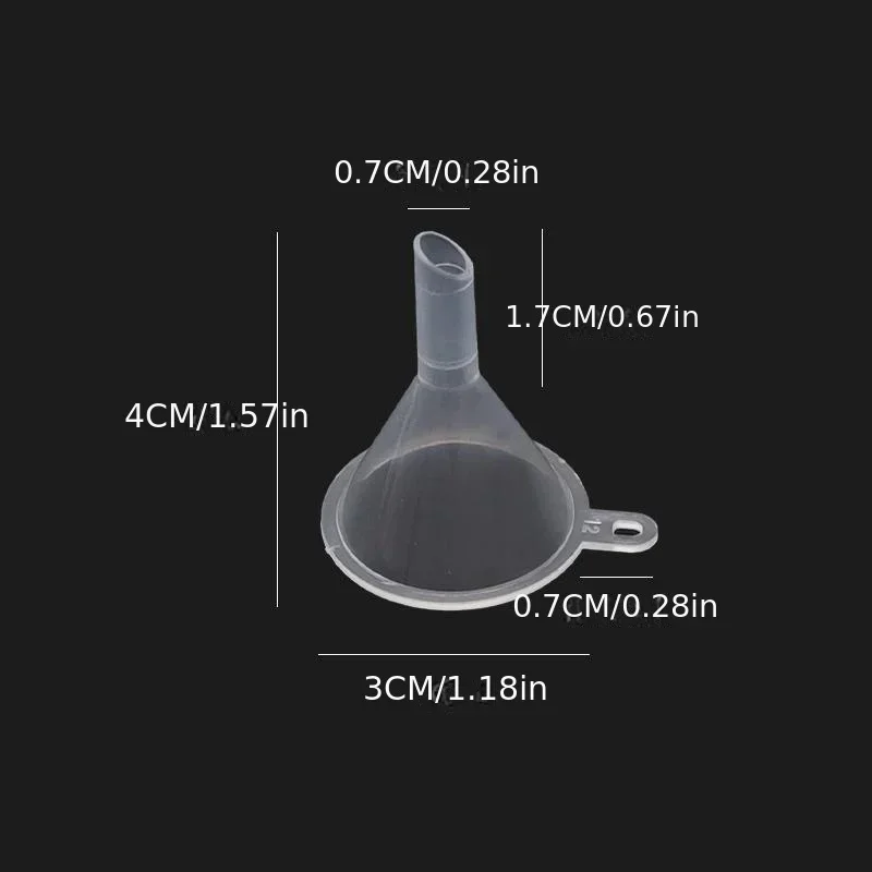 Plastic Funnels 2Pcs For Lab Diffuser Bottle Mini Liquid Oil