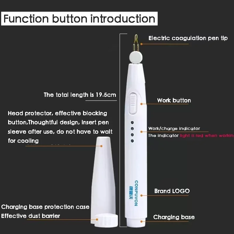 Electric Coagulation Pen Set PencilCutting Electric Cauterizer Hemostasis Coagulator electric coagulation tools