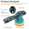 Cordless Car Polishing Machine Sanding Machine 12V 8 Gears 380W Auto Polishing Machine Sander Small Portable Polish Waxing Tools 5