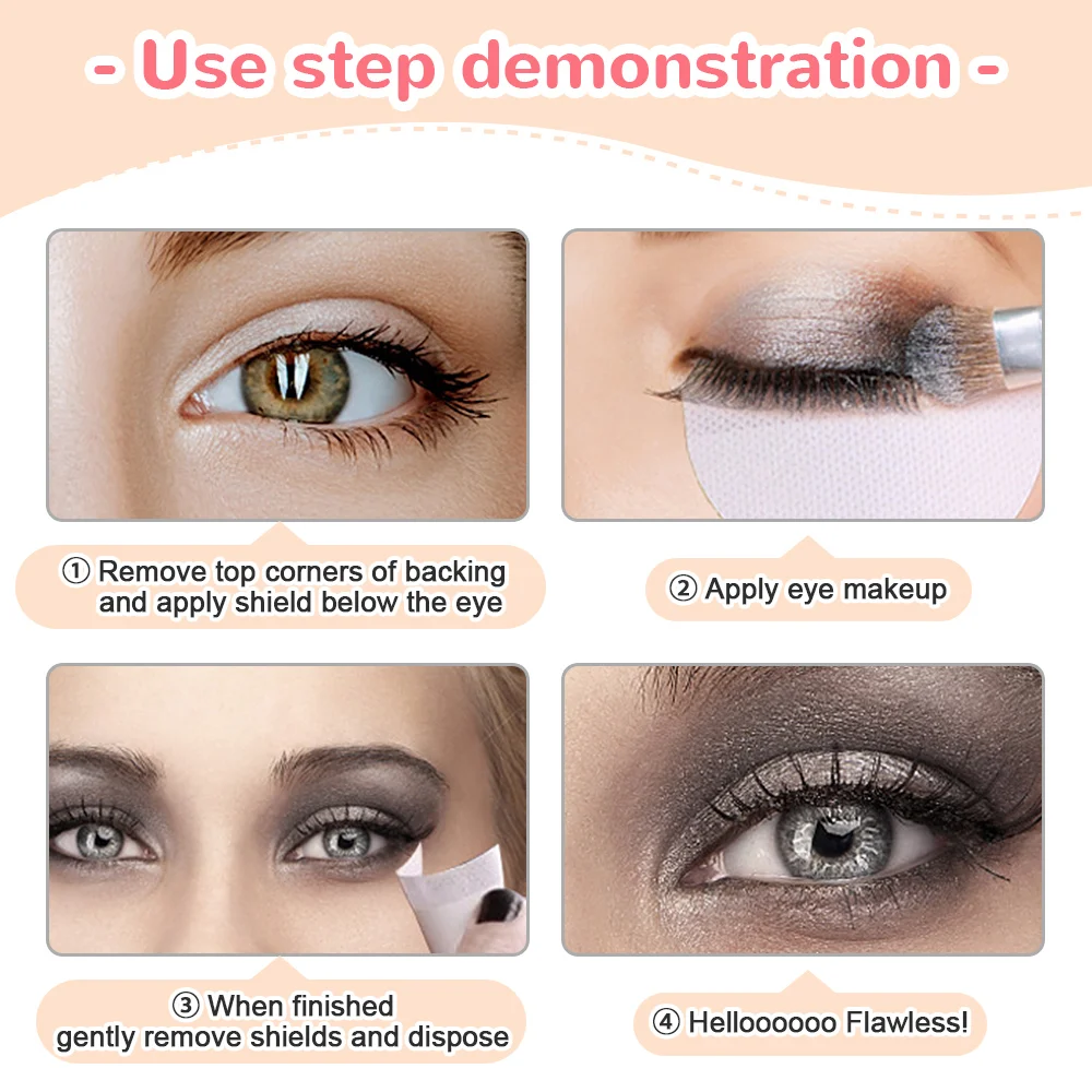 Makeup Tools Eyeliner Shield Eyeshadow Shields Protector Disposable Pads Lint Free Patch False Eyelash Extension 10/50/100PCS