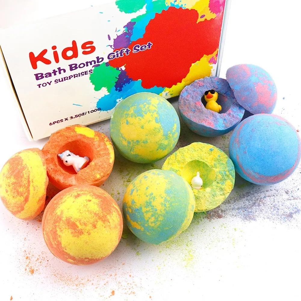 

Ball Bath Bomb Moisturizing Colorful Kids Bath Bomb Gift Set Natural Organic Lavender Bath Bomb Packaging Bubble Bath