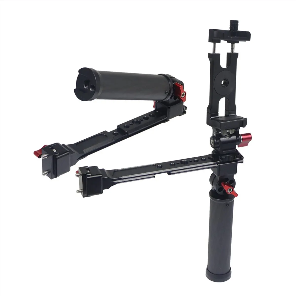 (A26M) DJI Ruying RSC 2 RS2 포트 핸들 휴대용 더블 핸드헬드 스태빌라이저 탄소 섬유 접이식 핸들 세트 C