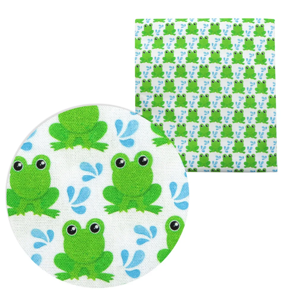 Cartoon Cute Cotton Fabric, Cotton Fabric Frogs