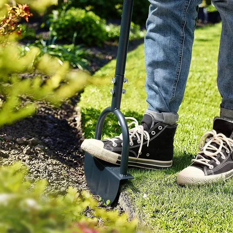 New Half Moon Edger Manual Trimming Shovel Half Moon Lawn Mowing Weeding Tools Serrated Edger Lawn Tool Landscaping Edging Tools 3