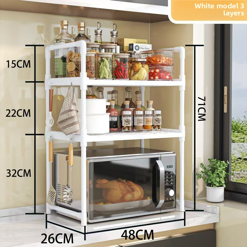 Premium 3-Tier Microwave Oven Kitchen Home Storage Rack Quality Kitchenware Microwave Oven Kitchen Home Supplies Organizer