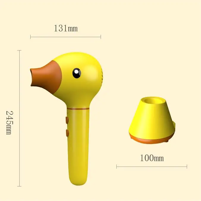 Children's wireless electric hair dryer with duck shaped baby silent constant temperature hair dryer