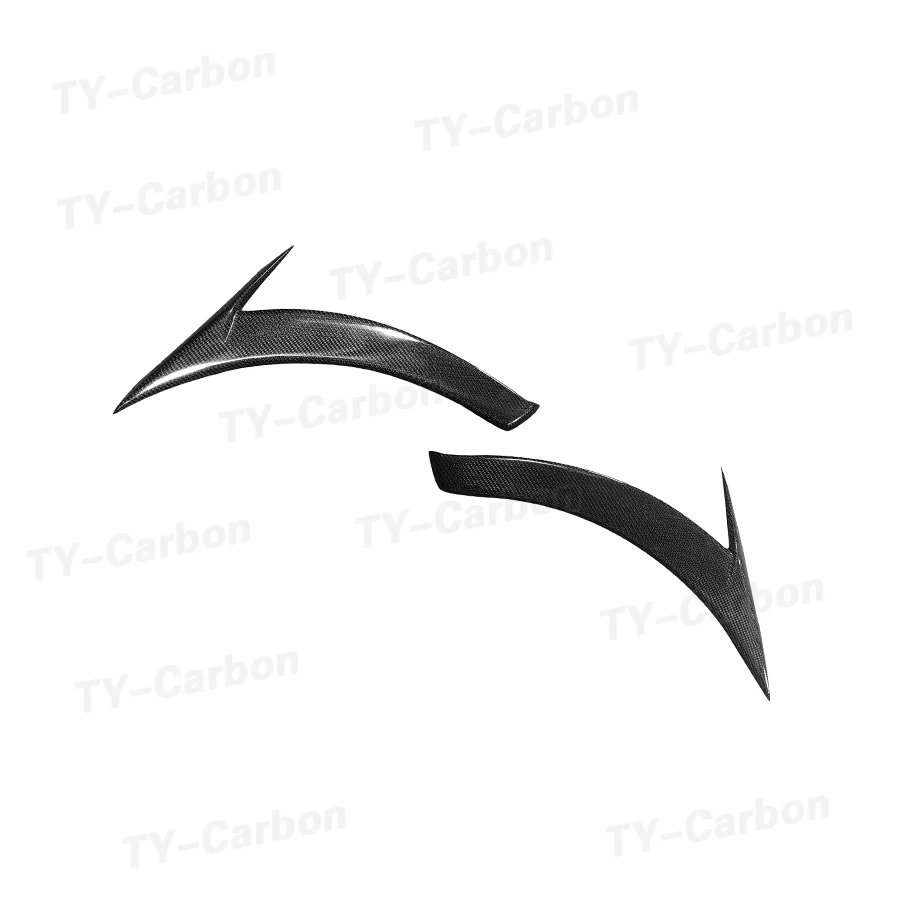 Real Carbon Fiber Front Fender Vent Fin Gill Trim Covers For Benz CLA W117 CLA180 CLA200 CLA250 2013-2019 Decoration