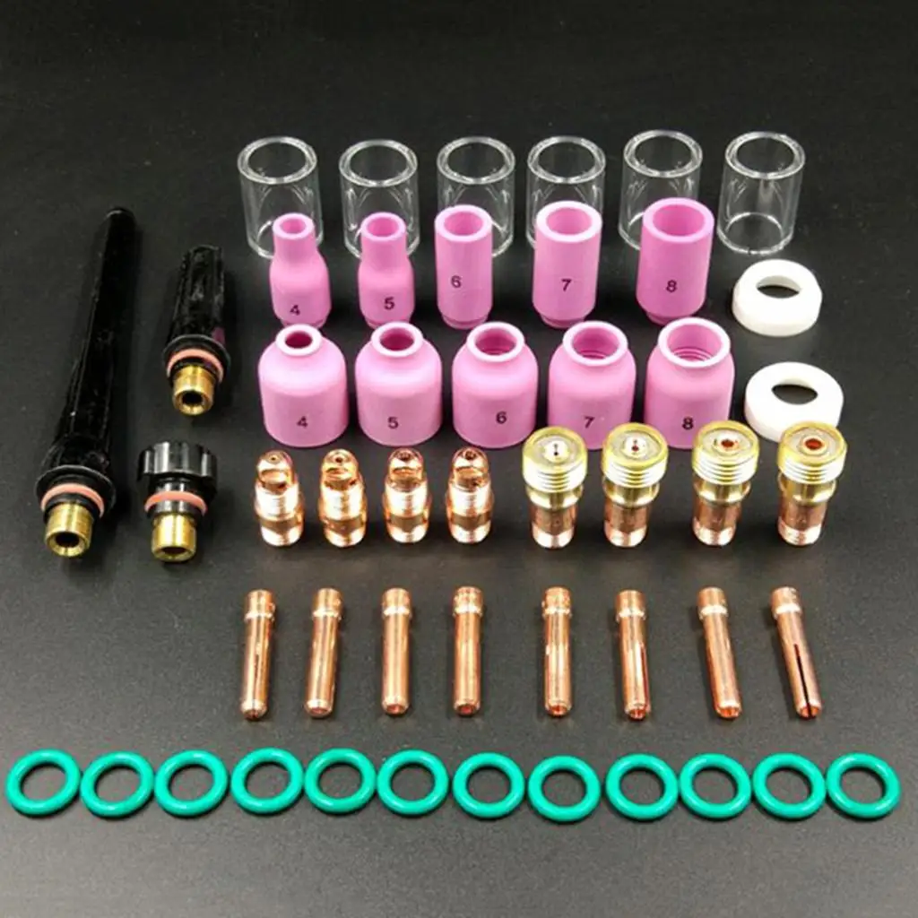 TIG KIT & TIG Welding Consumables Accessories for WP 17 18 26 Series 49pcs 5