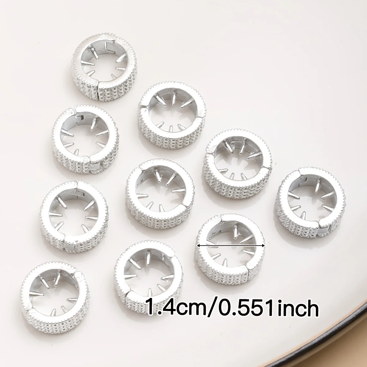 10pcs 미니 라운드 금속 헤어 클립 빈티지 실버 베이비 헤어 클립 여성스러운 사이드 스윕 프린지 클립, 다목적 헤어 액세서리 세트