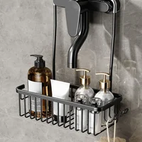 Convenient Toilet Shower Rack with No Drilling Installation Bathroom Storage Basket for Shower Room and Bath Products 2
