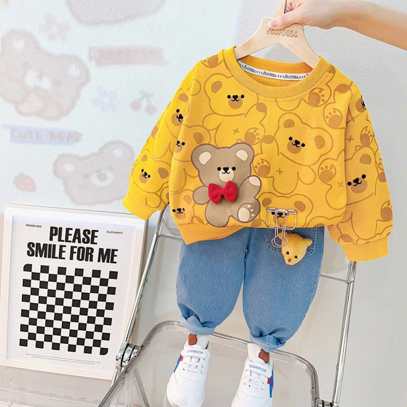 Children's Bear Suit Two-piece Sportswear Sets