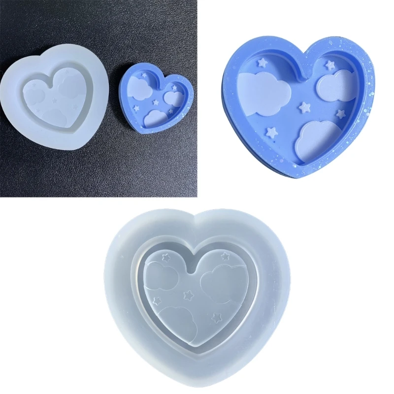 Starry Star Cloud Epoxy Resin Mold Flexible Silicone Mould DIY Jewelry Pendant Dropship