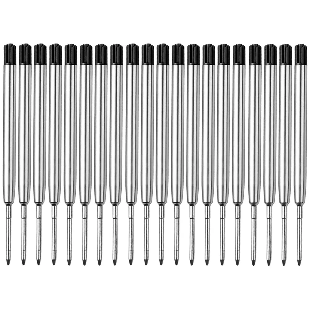 젤 펜용 20Pcs 잉크 리필 1Mm 파인 팁 자유로운 흐름의 부드러운 필기감 이상적인 학습 사무실 미술 프로젝트 젤 잉크 펜 용품