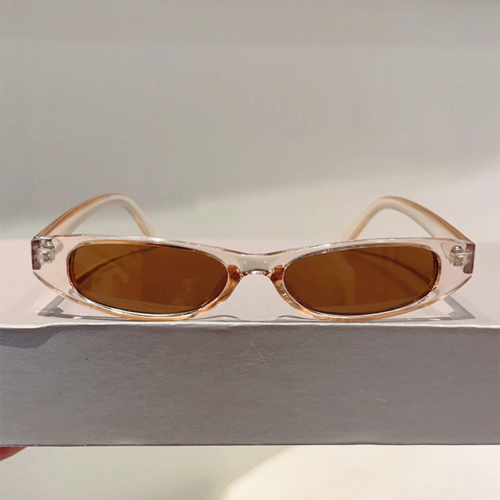 Vintage Kleine Rechteckige Sonnenbrille für Damen und Herren Y2K-Stil Schmaler Rahmen Retro Trendige Sonnenbrillen Mode Streetwear Eyewear UV400 – Detail 8