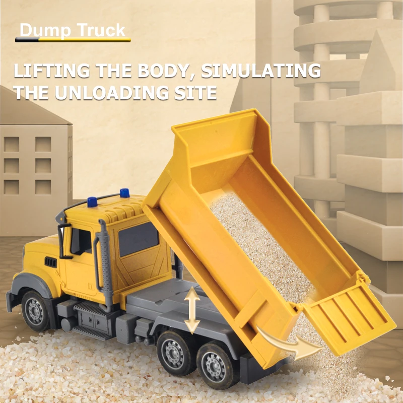 RC Construction Toy 2.4Ghz 6 Channel 1:24 Rc Excavator Mixing truck Crane Remote Control For Children