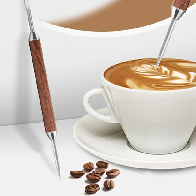Barista Coffee Art Needles Pen Barista Tool for Cappuccino Latte Espresso  Decorating Coffee Art Needles Figured Cup Tool - AliExpress