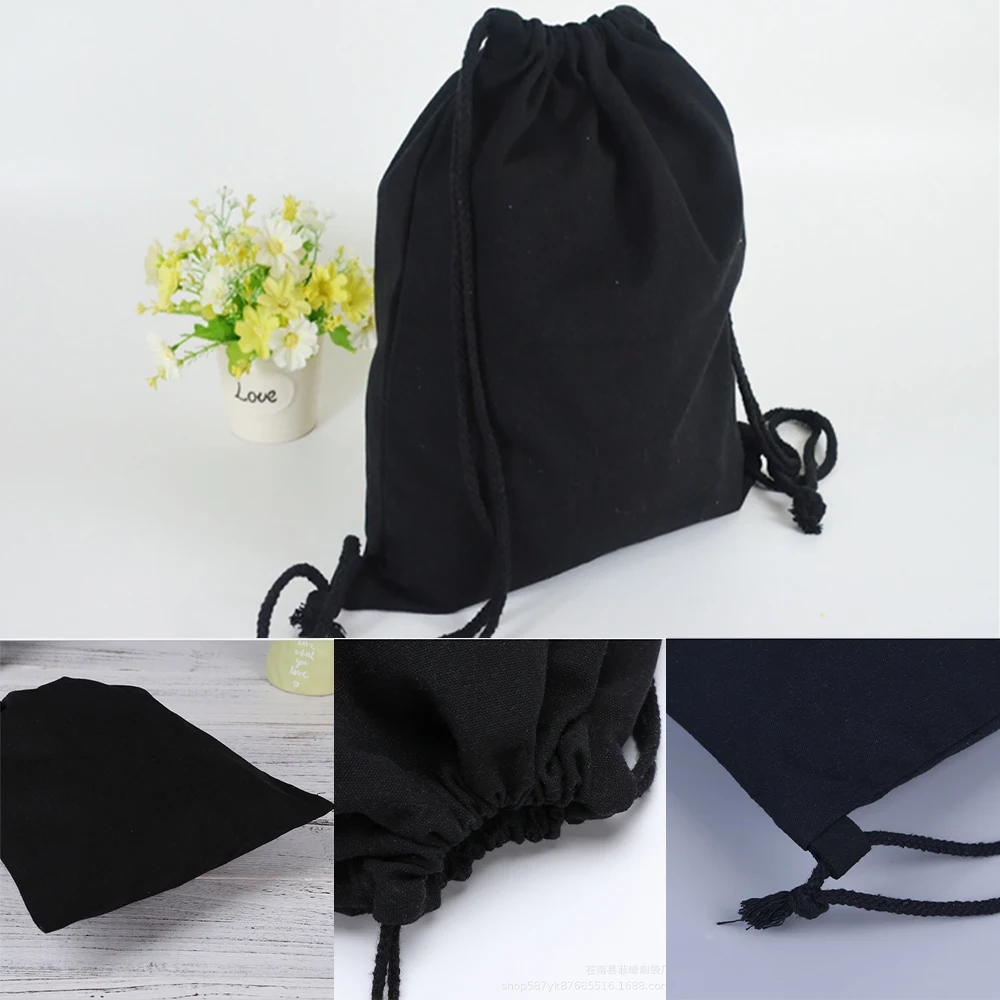 Canvas Drawstring Backpack Gym Drawstring Bag Travel Series Pattern Casual String Shoulders Schoo Bag Travel Storage Backpacks