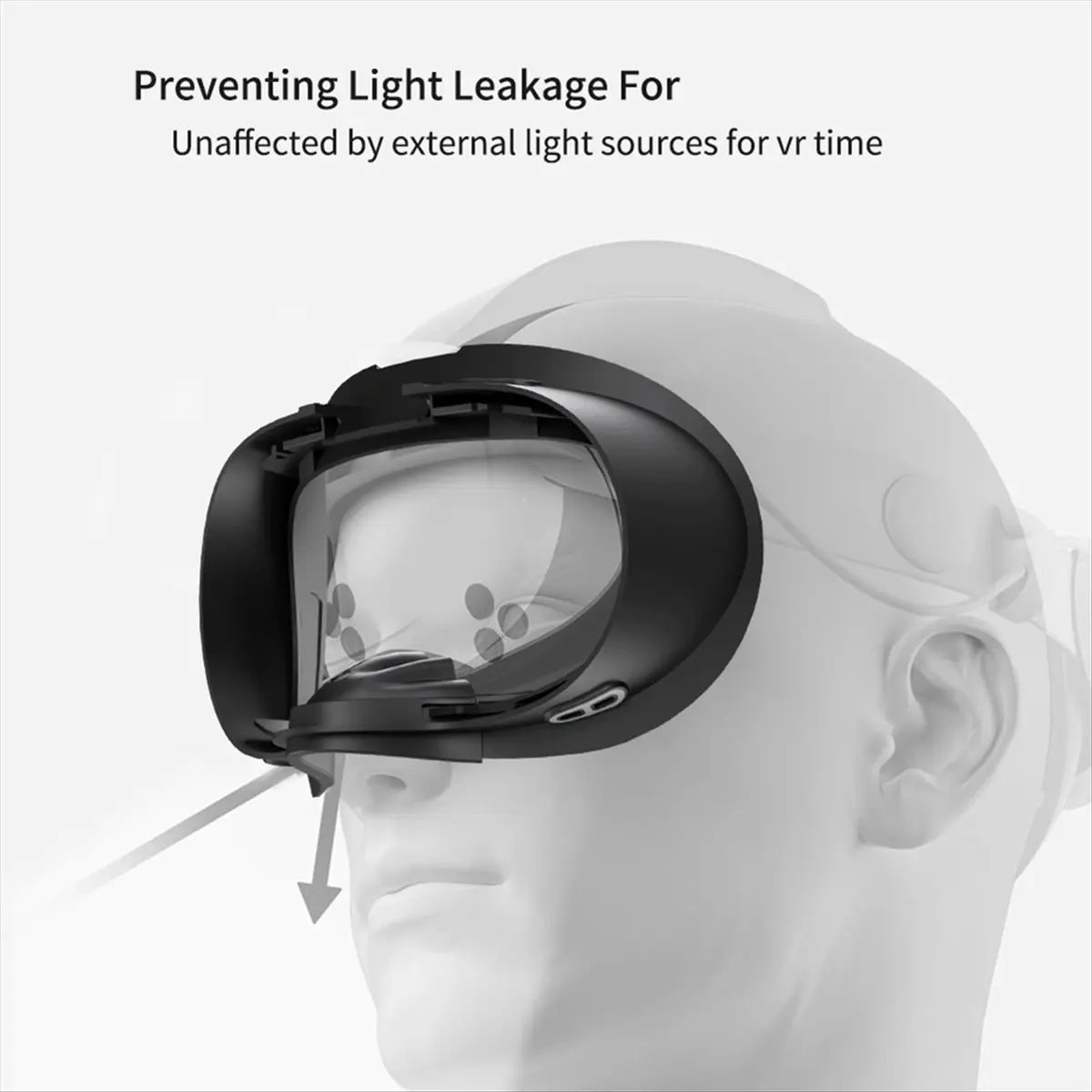 【ABUP】메타 퀘스트 3S 인터페이스 패드 쿠션 VR 액세서리용 편안한 조절 가능한 얼굴 교체용 PU 가죽 폼 브래킷