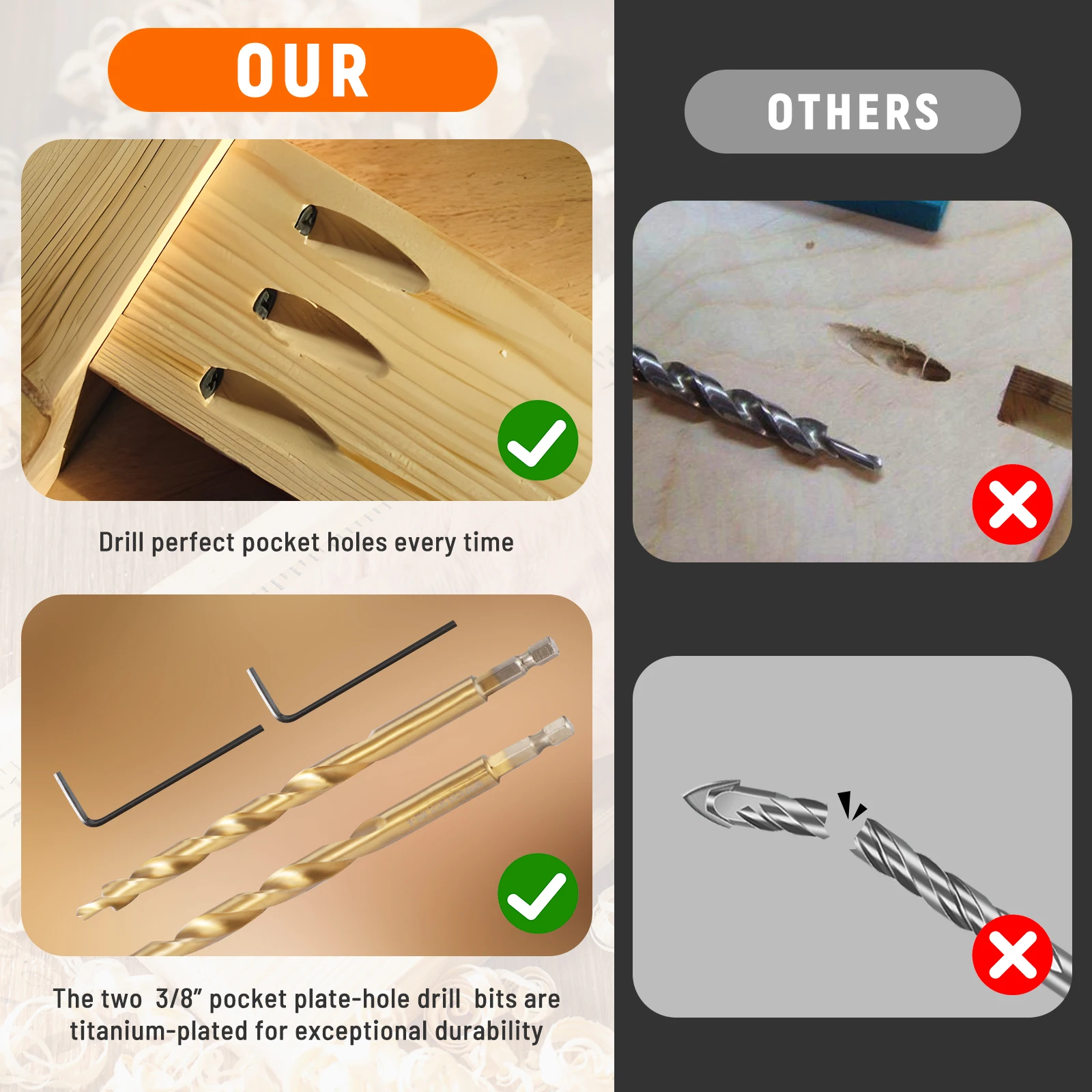 Pocket Hole Jig Kit, Professional and Upgraded Metal Pocket Screw Jig with Removable Vacuum Adapter