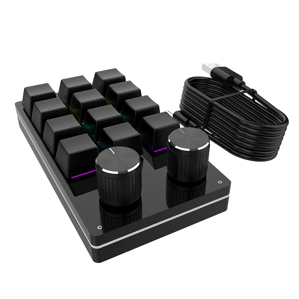 Enhanced Customizable Gaming Keyboard Keypad with Programmable Macro Keys and Hotswap Functionality