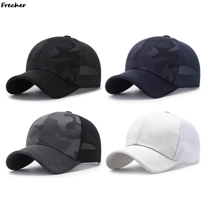 

Summer Sunscreen Sports Hat Camouflage Mesh Baseball Cap Women Men Basketball Leisure Caps Breathable Cotton Golf Hats Visors
