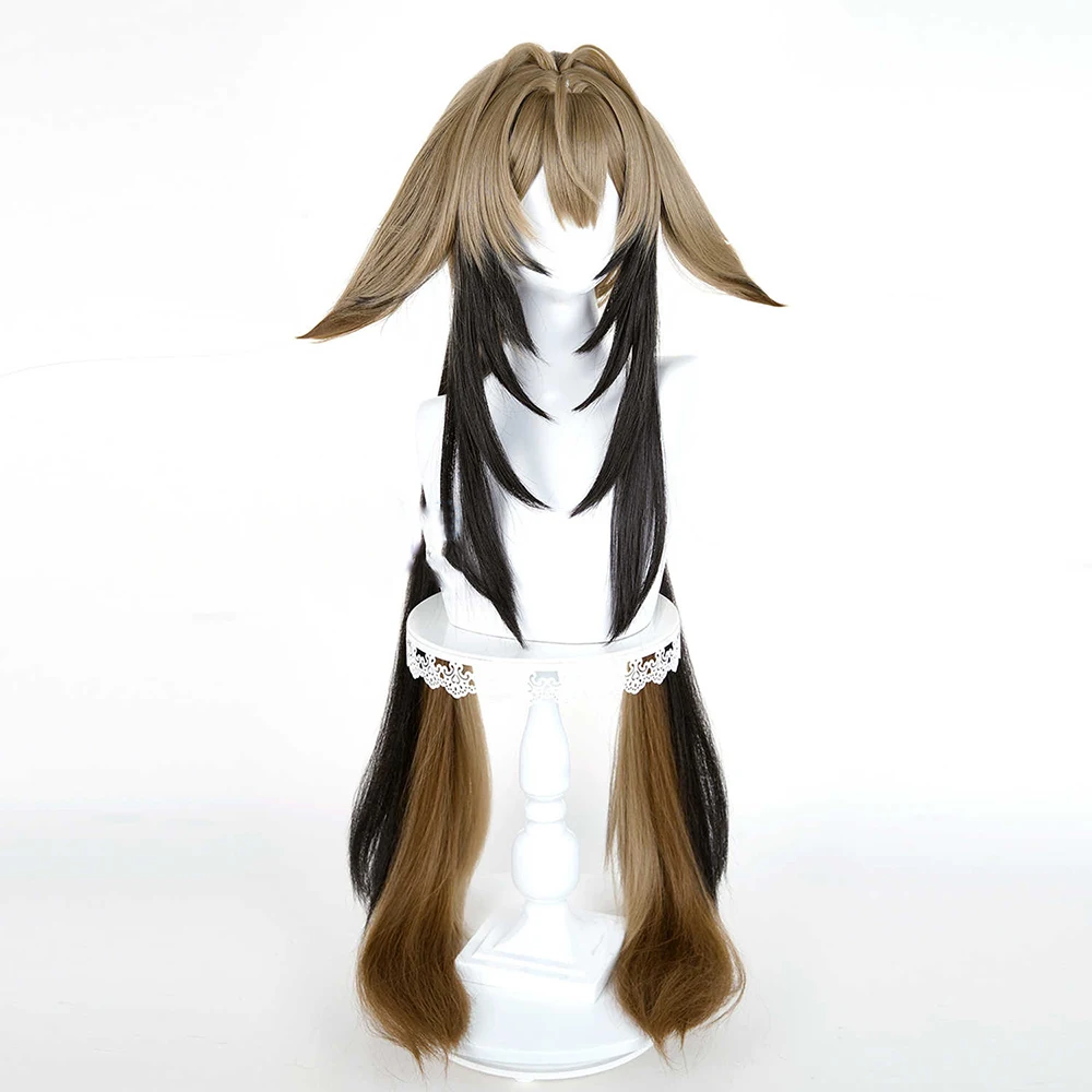 Zenless Zone Zero-Inspired Black-Yellow Gradient Synthetic Wig for Cosplay Events