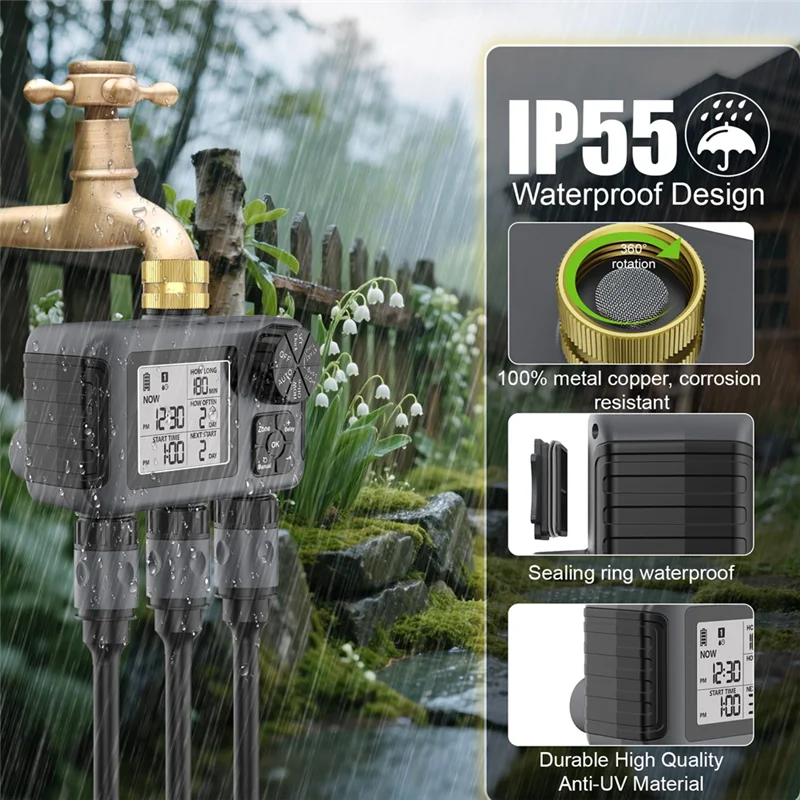 Contrôleur d''irrigation WiFi programmateur d''arrosage intelligent - arrosage connectée - FSA - - Domo Confort