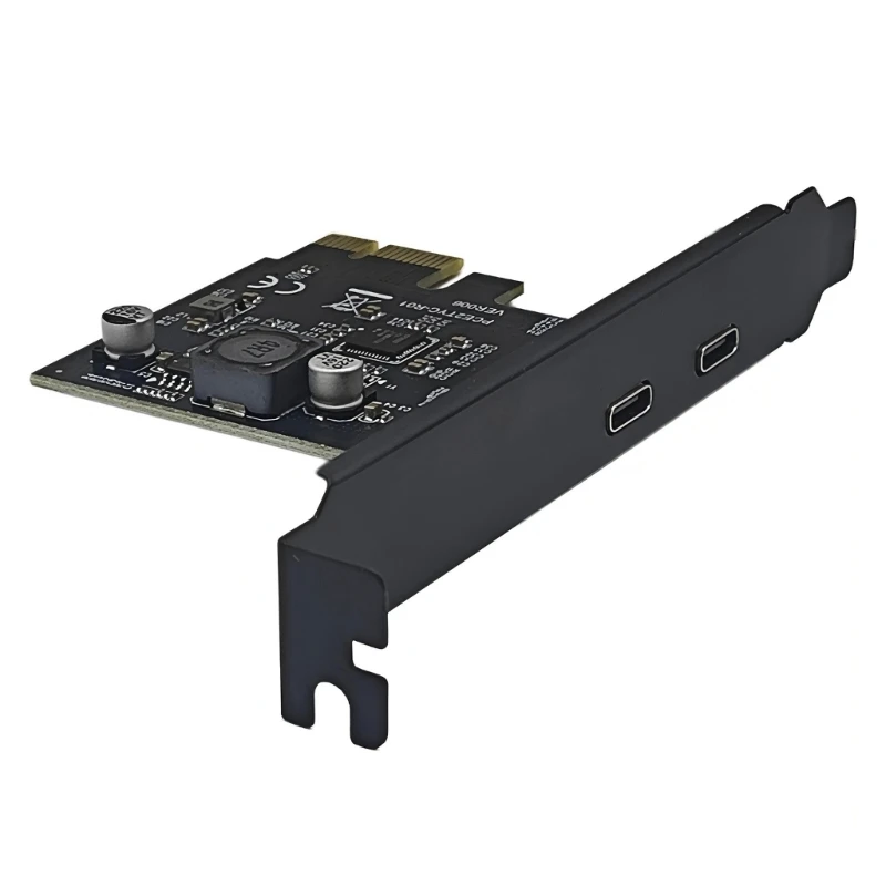 더블 타입 C 포트와 5Gbps를 제공하는 데스크탑 컴퓨터용 USB3.2 PCIe 카드