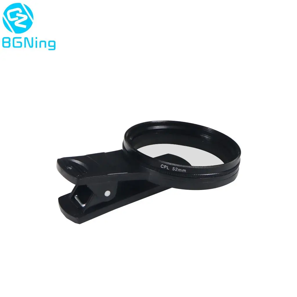 52MMCircularUniversalPortablePolarizerCameraLensClipCPLUV