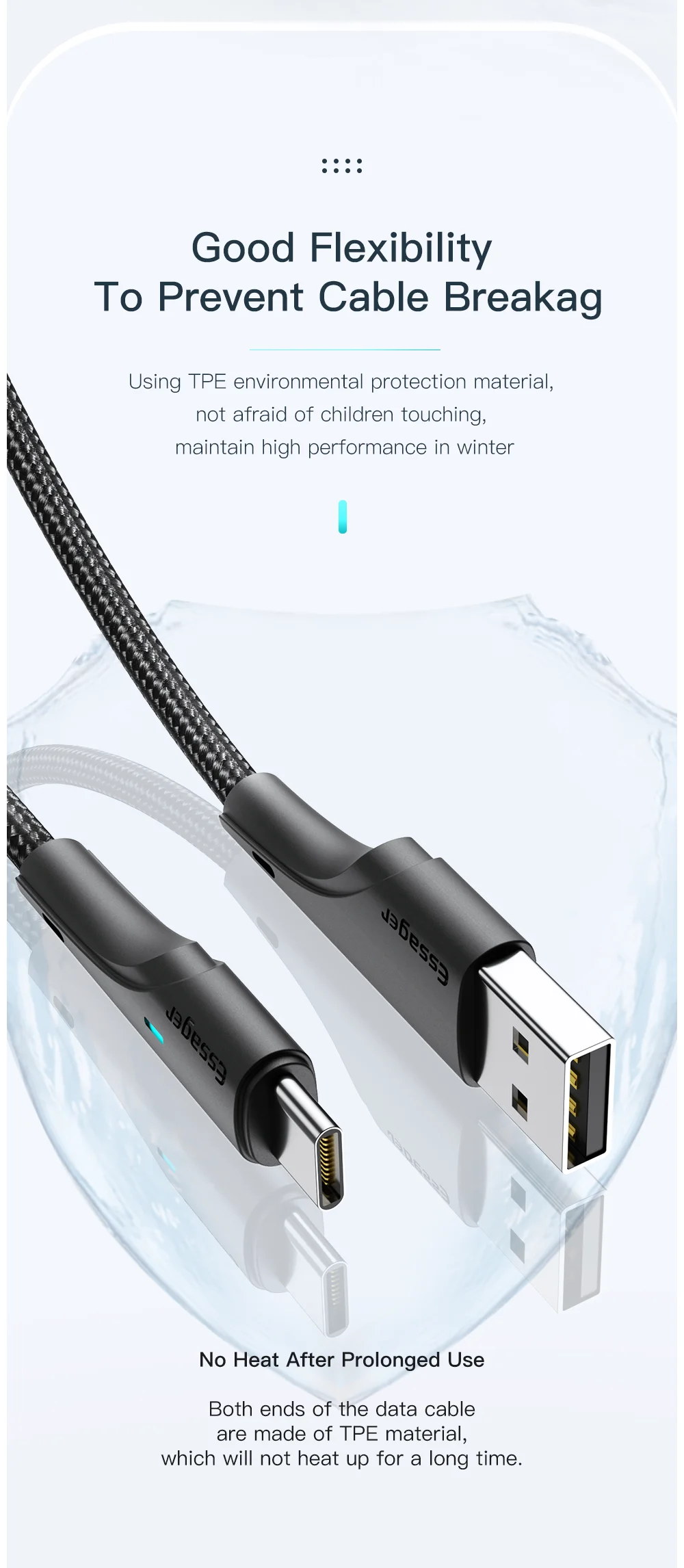 USB Type C Cable Wire For Samsung Xiaomi Huawei Fast Charging USB C Cable 3A Typ