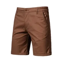 Shorts Men's Straight Slim Fit Five-quarter Pants Summer New Cotton Casual Large Size Solid Color Men's Clothing Shorts for Men 1