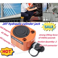 20T Hydraulic Cylinder Jack Ram Multi-Acting Low Profile Lifting for Car Machinery Shipbuilding 1
