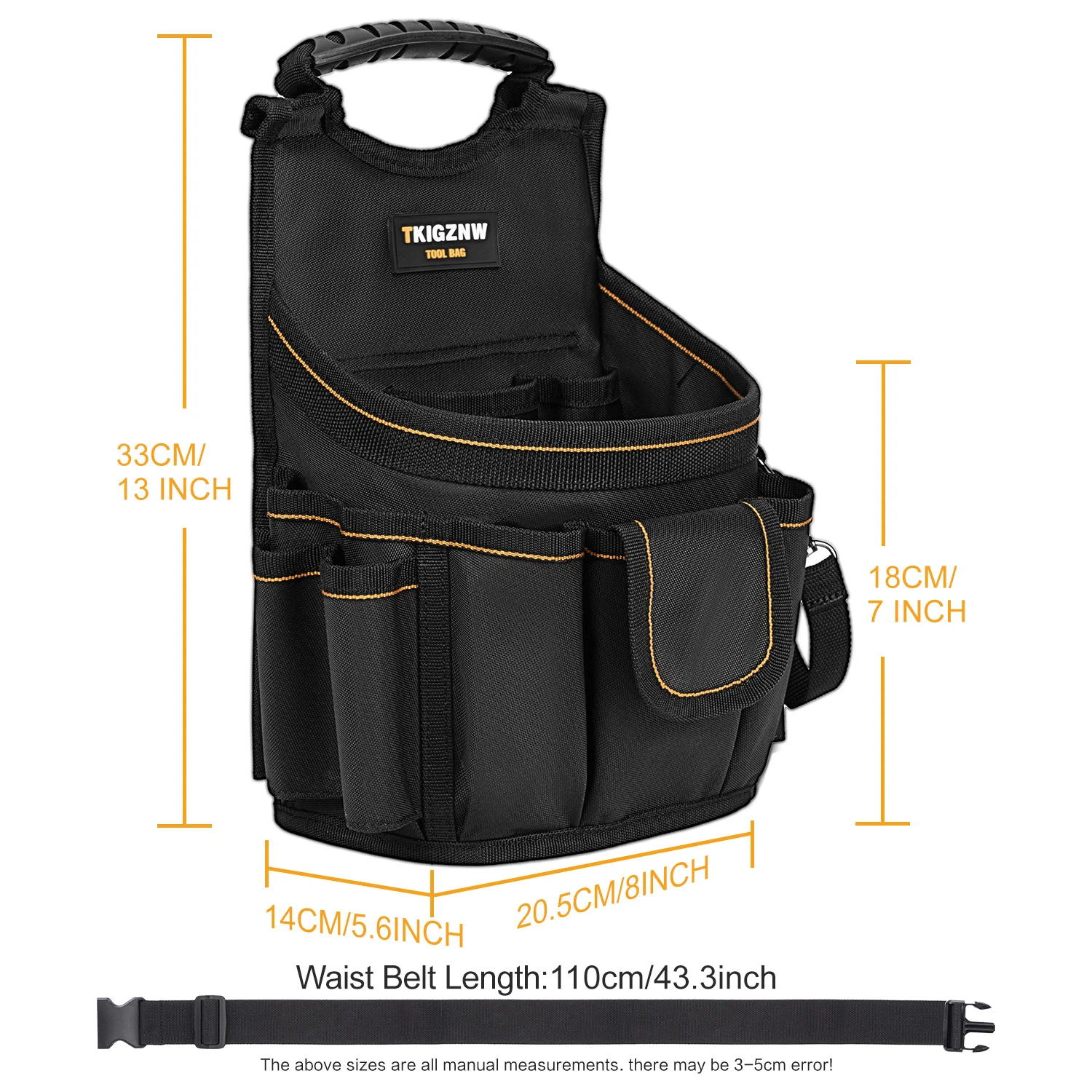 Tool Belt Bag 18 Pockets Tool Pouch