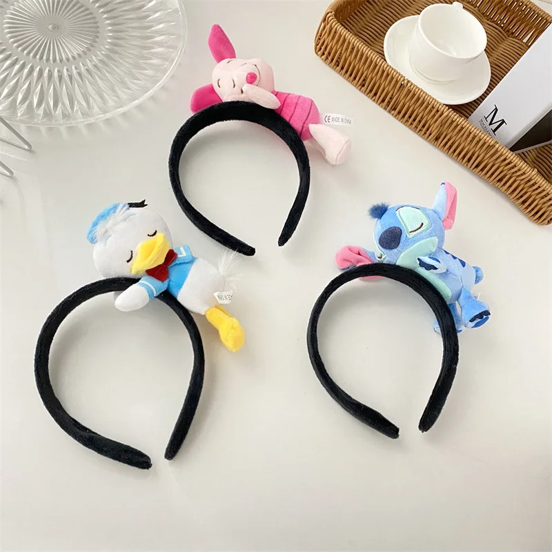 Cartoon Disney Mickey Mouse Donald Duck Stereo Headwear Pretend Toy Disneyland Hair Band Party Decoration Birthday Gifts