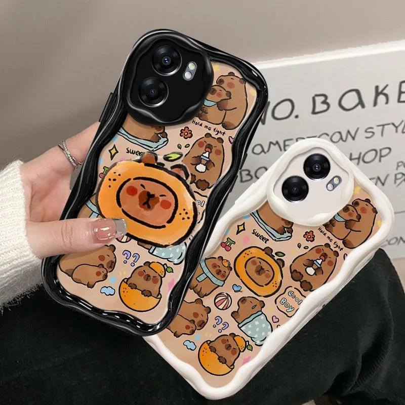 Capybara Grip Tok Holder Wave TPU Soft Phone Case