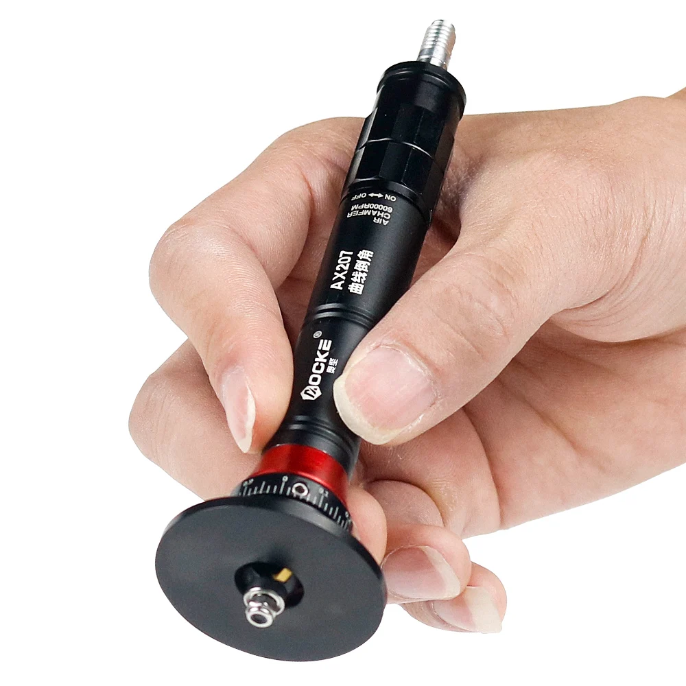 Pneumatische Afschuinmachine, Mini 45° Arc Burr Trimmen Recht Luchtafschuining Handgereedschap voor Metaaltrimmen Binnengat Ontbramen Lineair