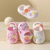 Flowers Baby Girls Slippers Summer Cute Princess Garden Clogs Shoes for Kids Soft Non Slip EVA Toddler Children Beach Shoes 2