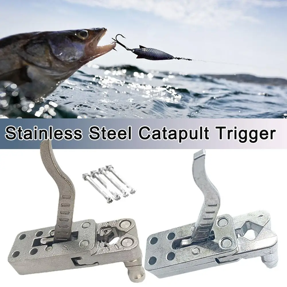 

Stainless Steel Slingshot Release Device DIY Catapult Wristband Rifle Trigger Hunting Slingshot Shooting Bow Tools Accessor F2O5