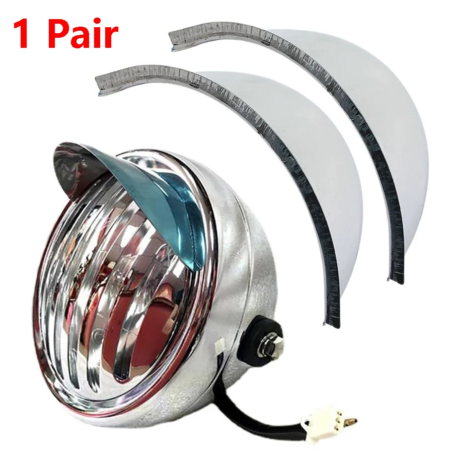 

1 pair Motorcycle Accessories 5.2" Headlight Visor Passing Lamp Visor For Yamaha Honda Suzuki Triumph Cafe Racer Ducati Davidson