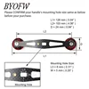 BYOFW 103mm Carbon Fiber Powerful Baitcasting Reel Handle For Abu Garcia Daiwa Grips  Red Camouflage Double Knobs DIY Repair Kit 2