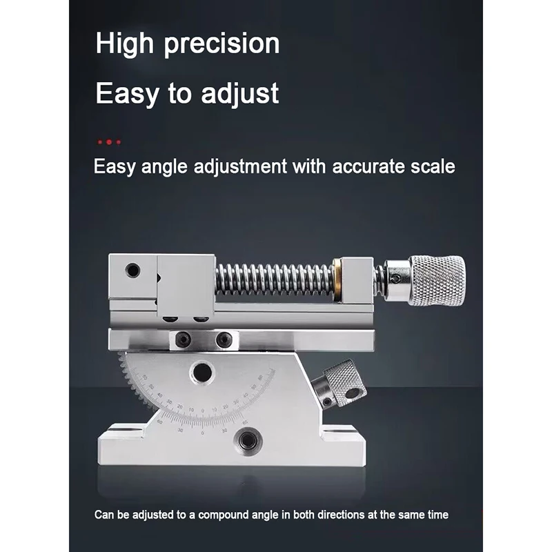 Screw Tool High Precision 2 Inch Universal Grinder Precision Vise Screw Sine Slope Adjustable Angle 2