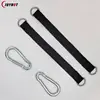 150KG Bearing Load Hanging Belt T-bar Strap Dumbbell Barbell Rope Handles Strap Tree Swing Strap Hook Ring Connecting Belt 3