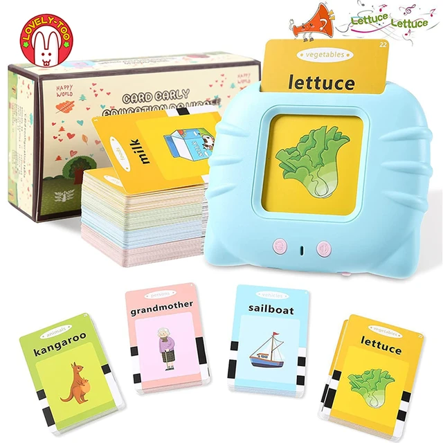 Kids Sight Words Games Talking Flash Cards Learning English Machine Education Electronic Book Toddlers 2-6 Years Reading Gadget 1