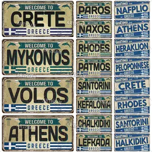 Targhe Metallo Vintage Città - Plaques & Signs - AliExpress