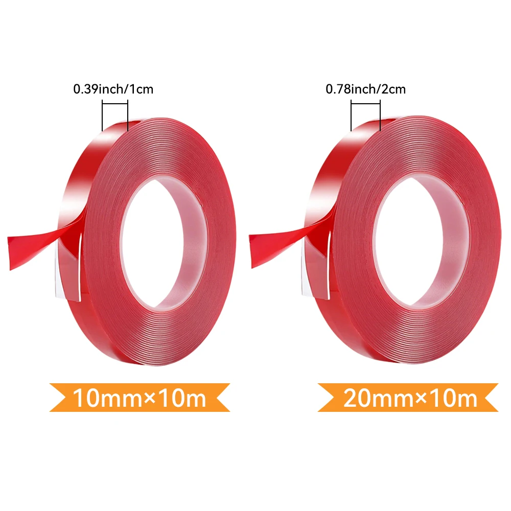 High-Strength Transparent Waterproof Double-Sided Tape - No Residue, Self-Adhesive
