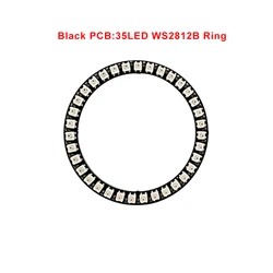 Enhanced LED Ring Light - Individually Addressable RGBIC Circle Strip (35Led Black)