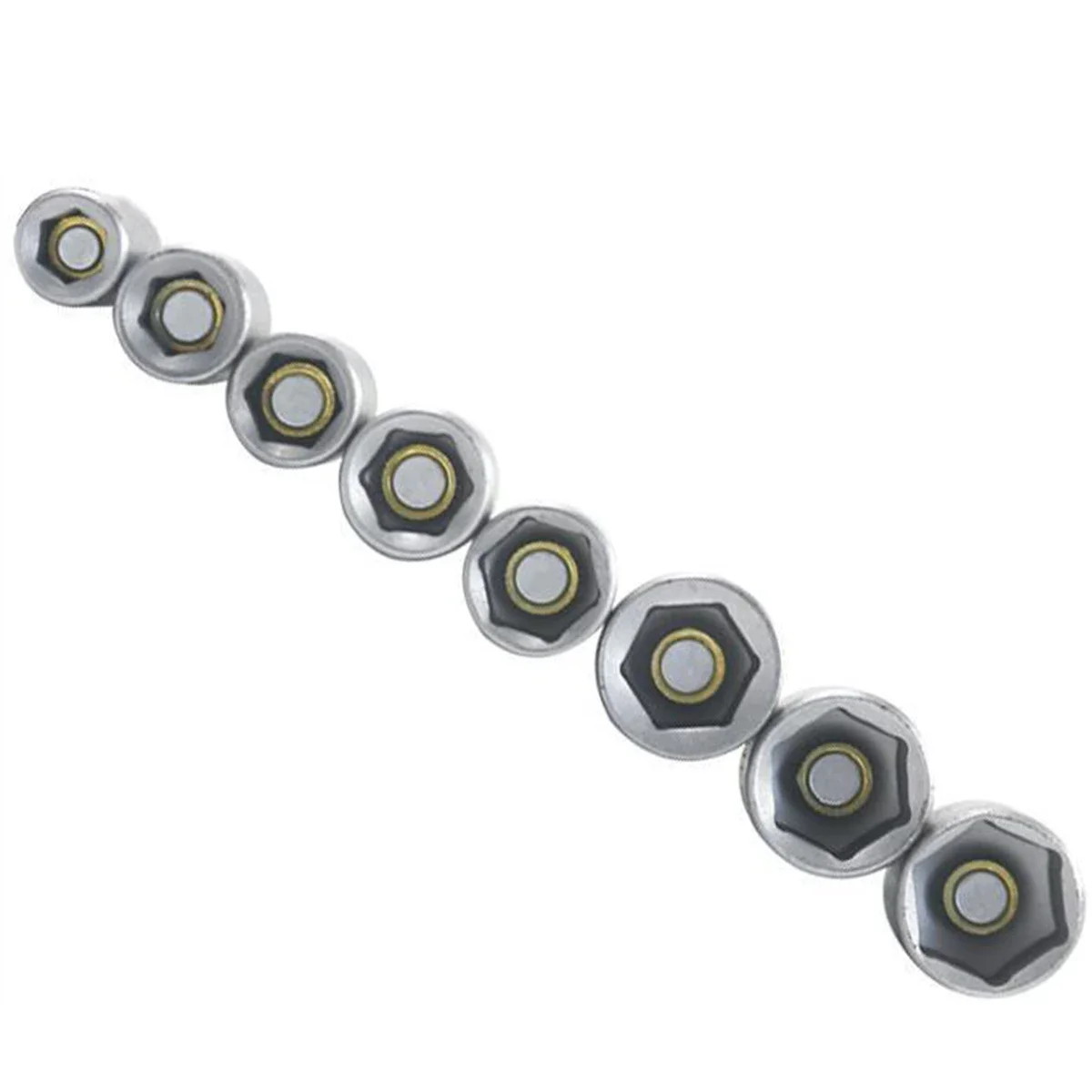48mm Impact Socket Magnetic Nut Screwdriver,6-13mm Drill Bit Set 1/4” Hex Socket Adapter Bolt Drivers Socket Kit Hand Tools 4
