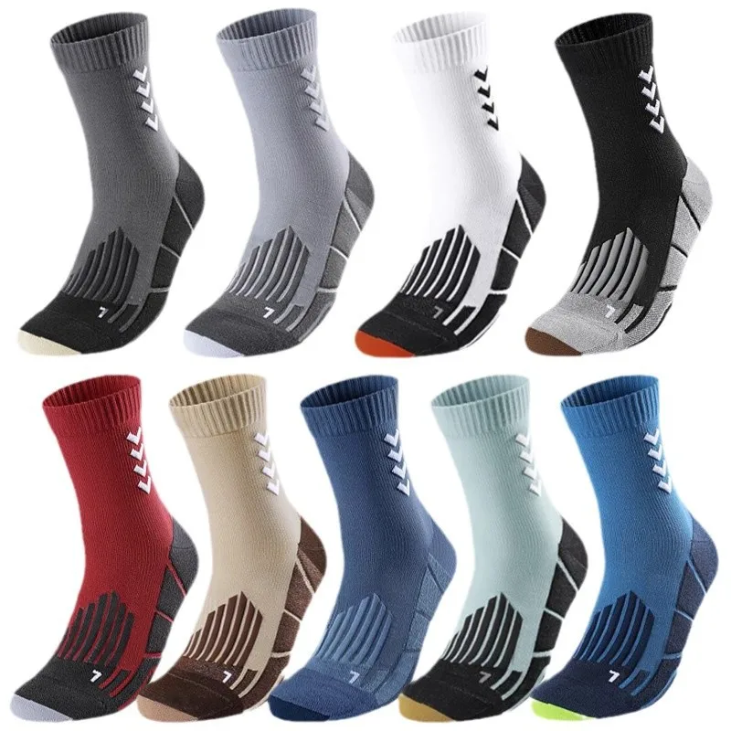 Athletic Sport Basketball Socks Thickened Cushioned Breathable Running Football Socks Men Sweat Absorbent Fitness Sports Socks